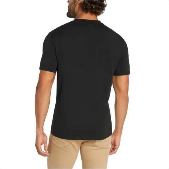 Banana Republic Mens 3 Pack V Neck Tee Shirts Medium Black Cotton Stretch - Picture 3 of 5